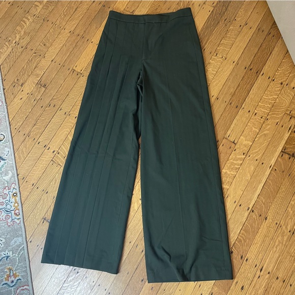 Zara Pants - Zara High Waisted Unique Pleated Wide Leg Pants